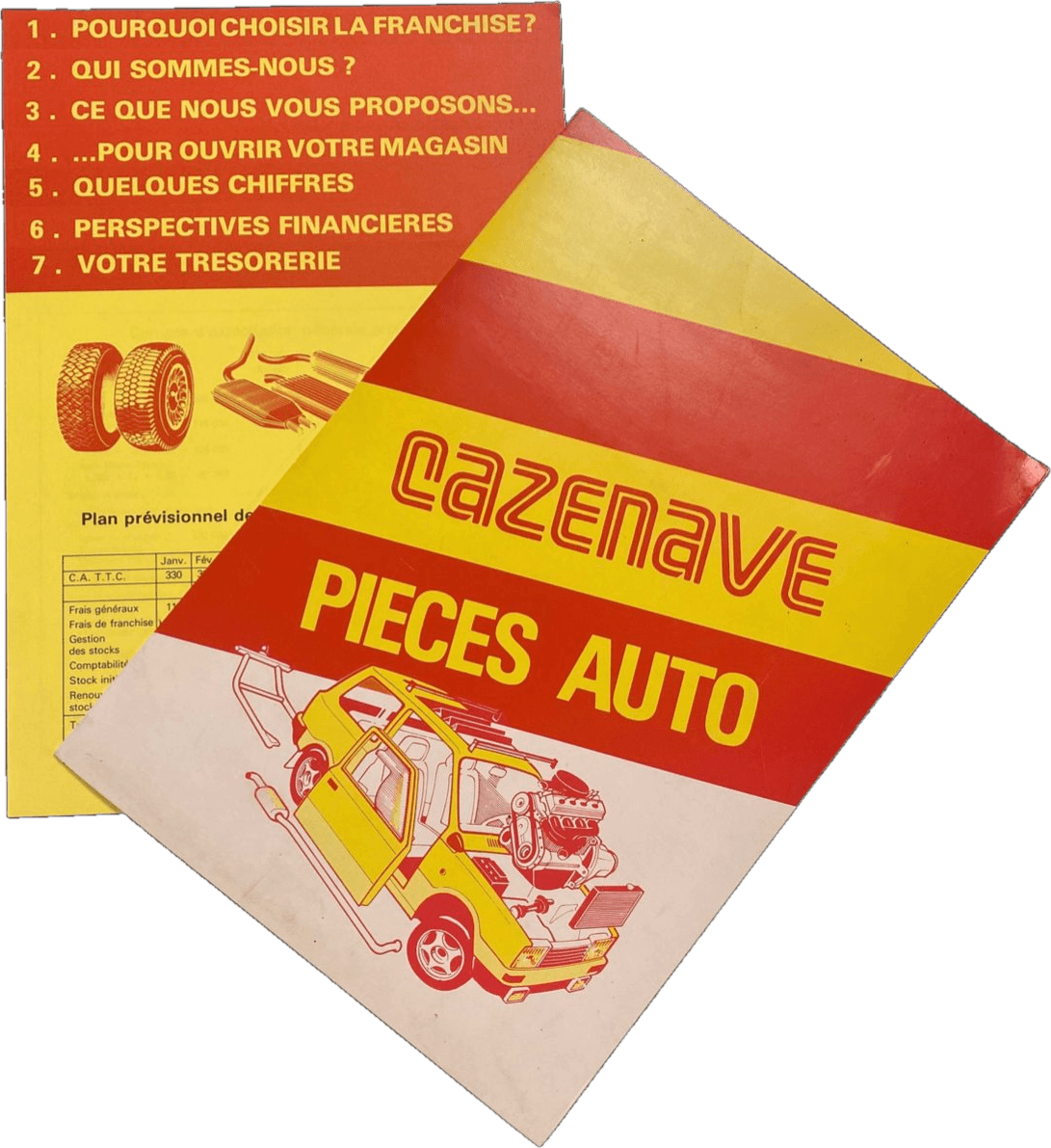 Brochure de la franchise Cazenave Pièces Auto