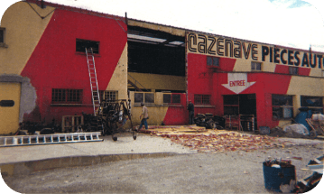 Travaux du nouveau bâtiment en 1996