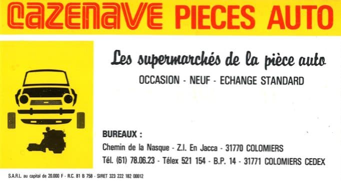 Carte « Les supermarchés de la pièce auto »